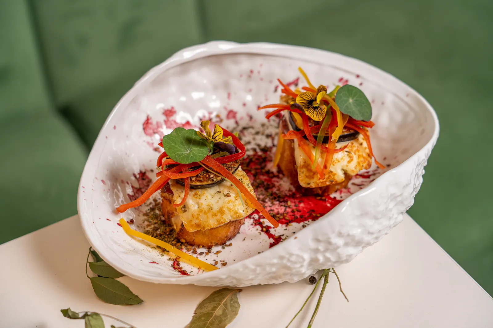 Halloumi & Fig Crostini at Nour Maison Milton Keynes