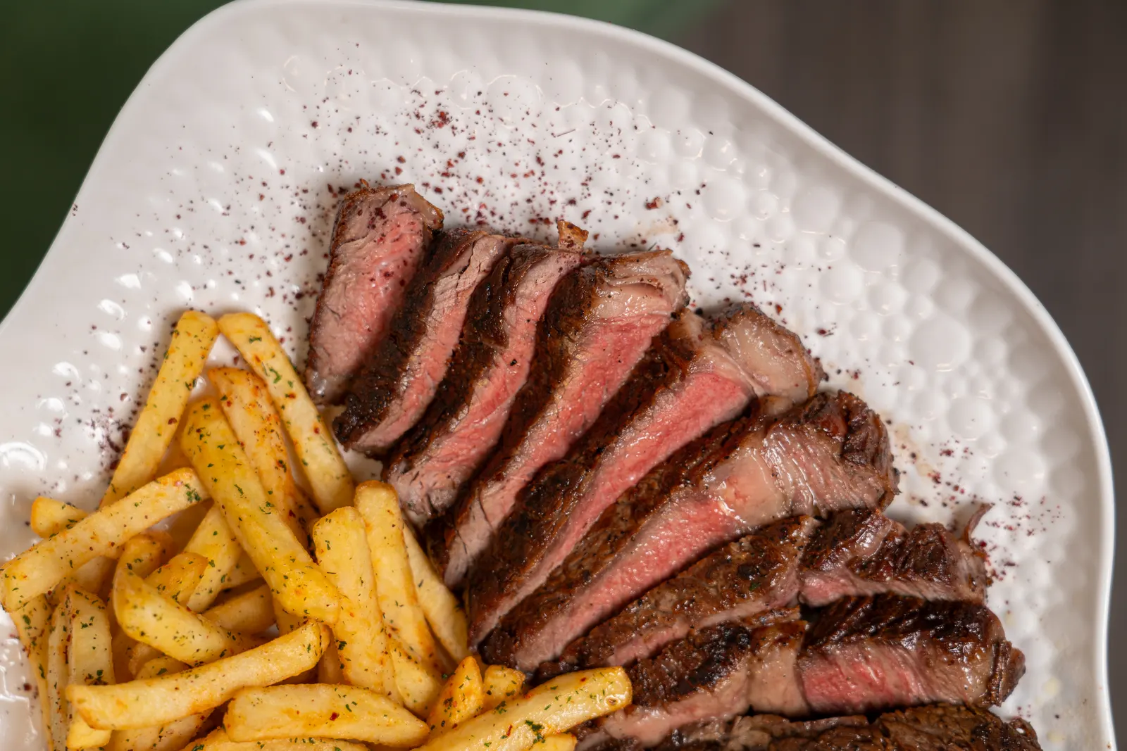 Steak Frites at Nour Maison Milton Keynes