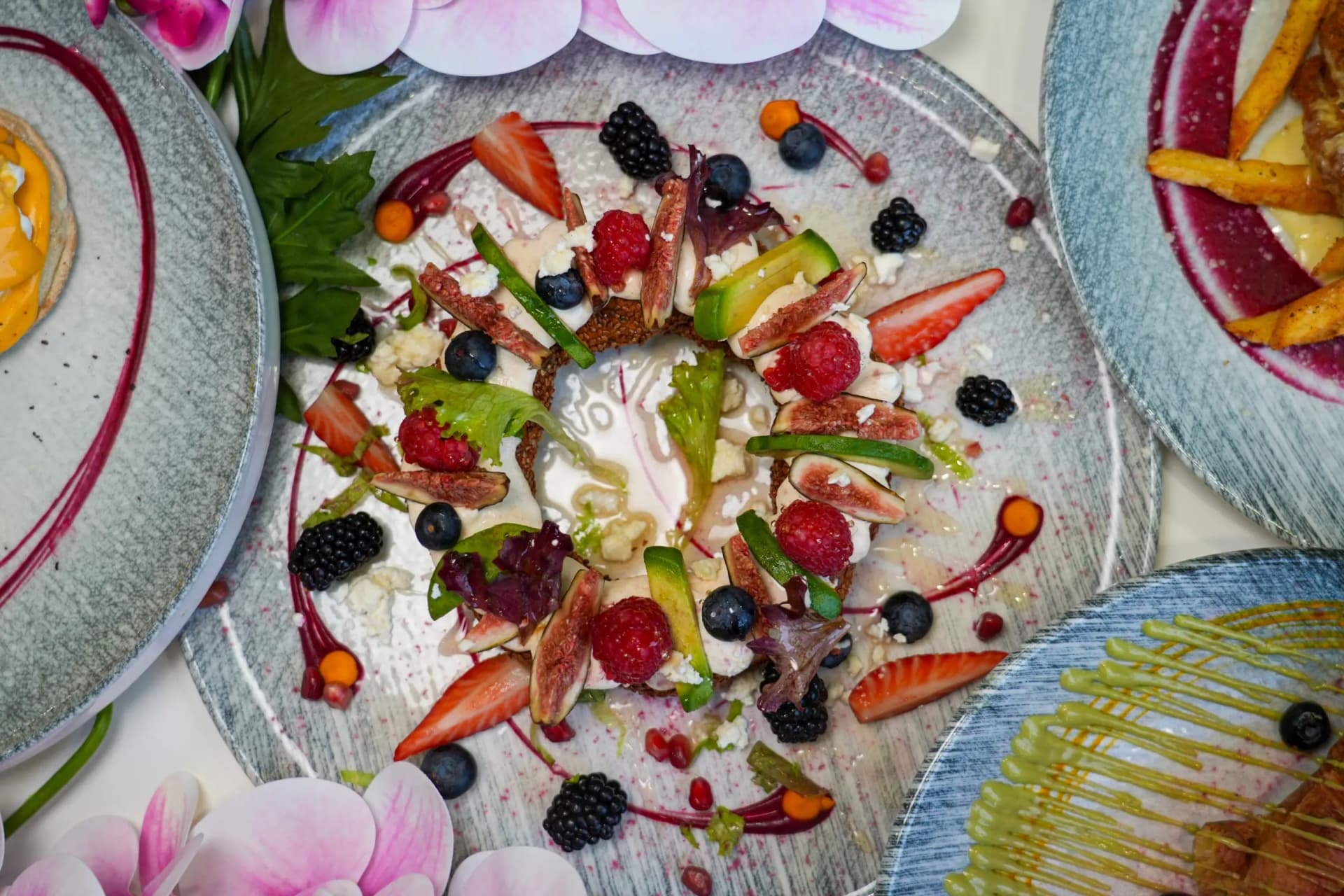 Sweet and savoury brunch dishes at Nour Maison Milton Keynes