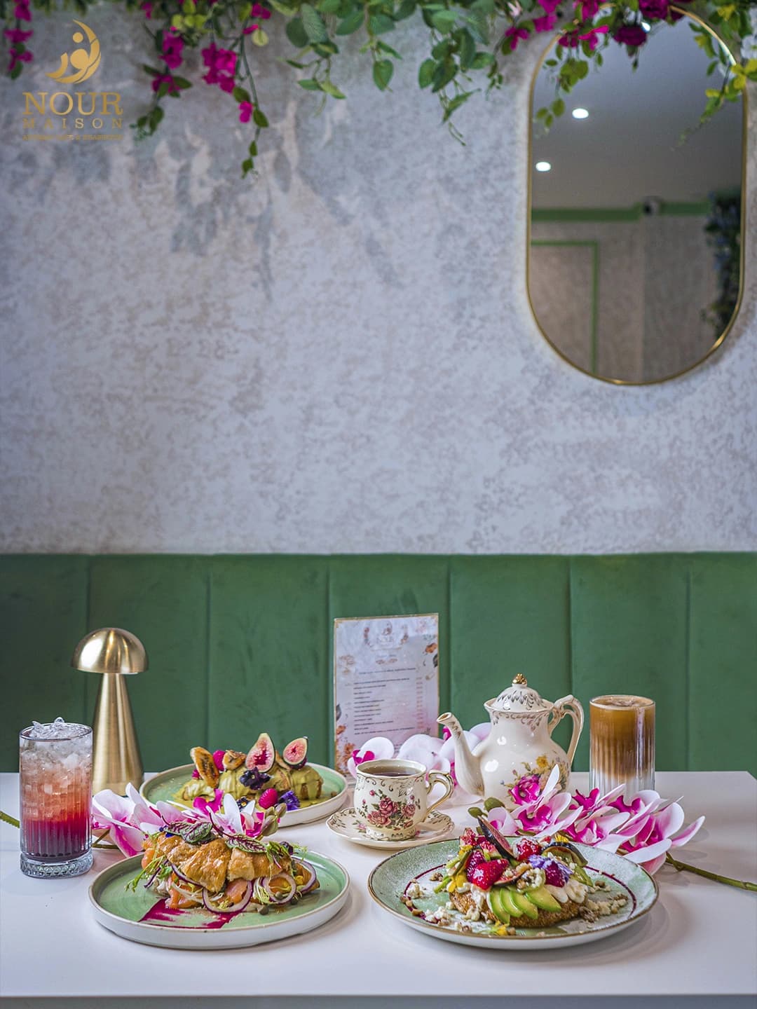 Restaurant dining experience at Nour Maison in Milton Keynes